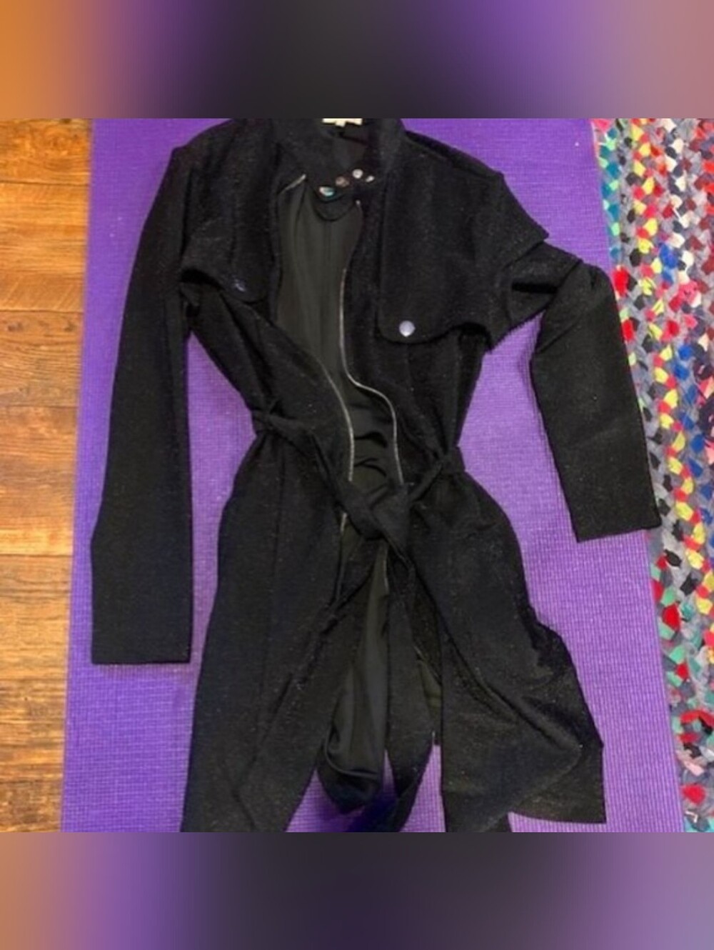 BLACK GLITTER JACKET